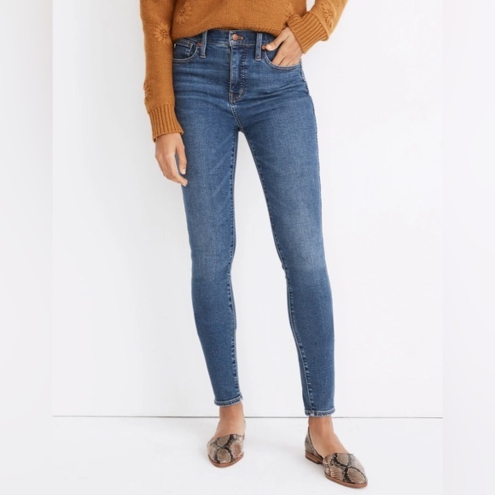 Madewell 10" High-Rise Skinny Jeans in Wendover Wash: TENCEL™ Denim Edition 24